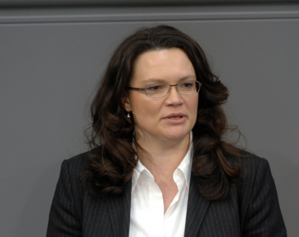 Andrea Nahles (SPD), Deutscher Bundestag / Lichtblick / Achim Melde, über dts Nachrichtenagentur