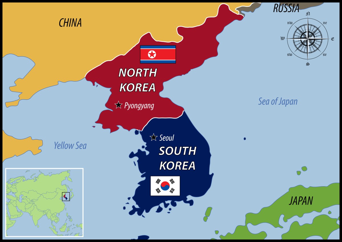 Karte: Die koreanische Halbinsel 