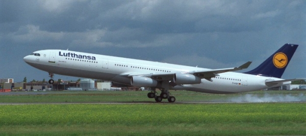 Lufthansa Airbus A340-200 Landung, Lufthansa/ Airbus Industrie, über dts Nachrichtenagentur