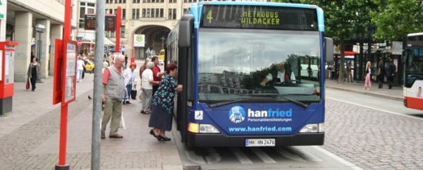 Bus in Hamburg, Hamburger Verkehrsverbund,  Text: dts Nachrichtenagentur