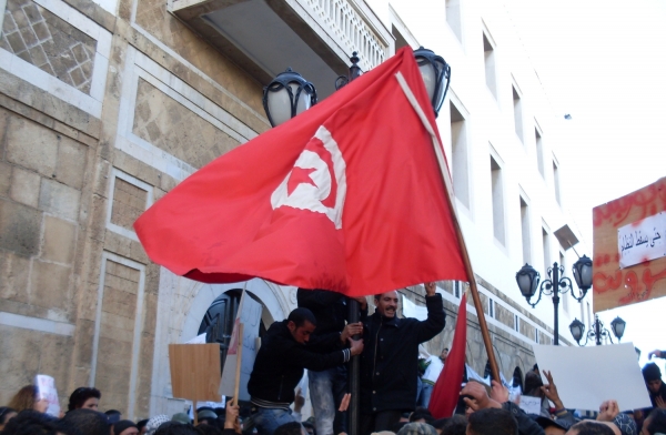Demonstranten in Tunesien, dts Nachrichtenagentur