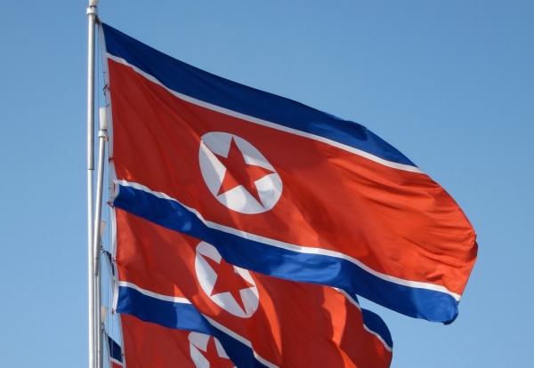 Flagge von Nordkorea, John Pavelka, Lizenz: dts-news.de/cc-by