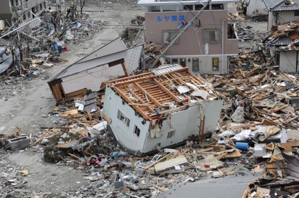 Zerstörtes Gebäude nach dem Erdbeben in Japan, dts Nachrichtenagentur