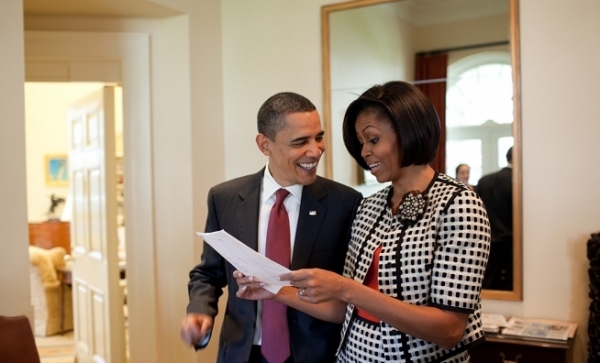 Barack Obama mit seiner Frau Michelle, dts Nachrichtenagentur