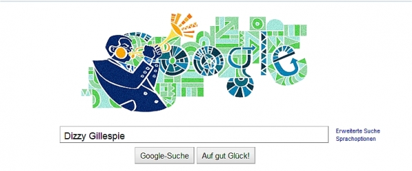 Google Doodle zum Geburtstag von Dizzy Gillespie, dts Nachrichtenagentur