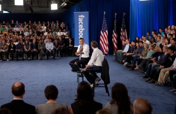 US-Präsident Barack Obama bei Besuch in Facebook-Zentrale, dts Nachrichtenagentur