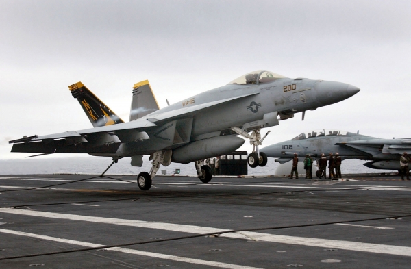US-Kampfflugzeug vom Typ F/A-18E Super Hornet, dts Nachrichtenagentur