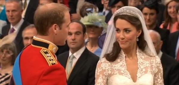 Prinz William und Kate Middleton bei Trauung, BBC, über dts Nachrichtenagentur