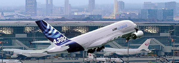 A380 beim Start am Frankfurter Flughafen, Fraport AG, über dts Nachrichtenagentur