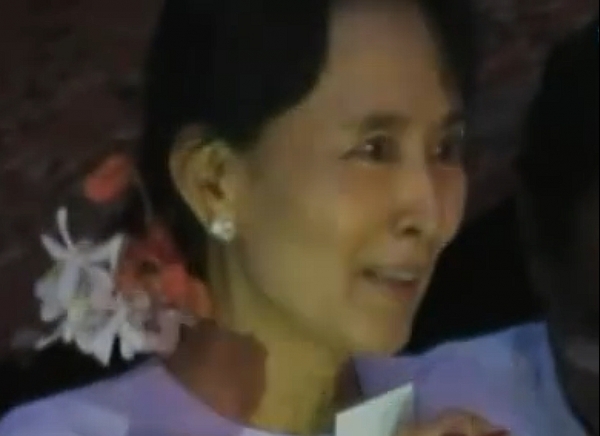 Aung San Suu Kyi bei ihrer Rede am 14.11.2010, über dts Nachrichtenagentur