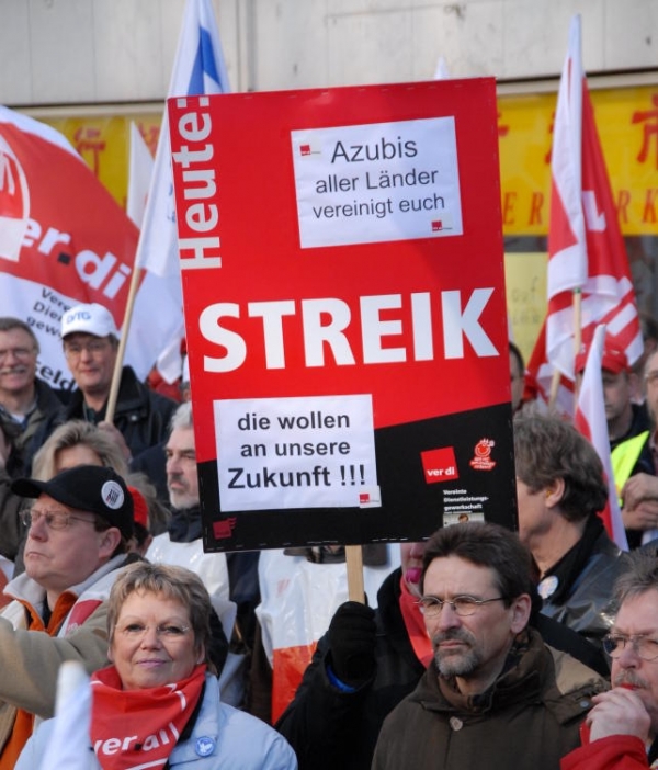 Streik, Verdi,  Text: dts Nachrichtenagentur