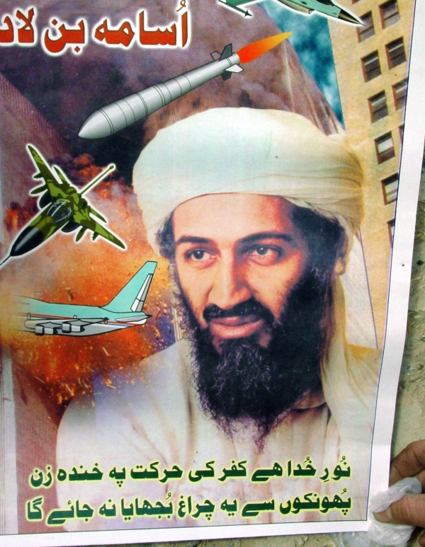 Propaganda-Plakat mit Osama Bin Laden, dts Nachrichtenagentur