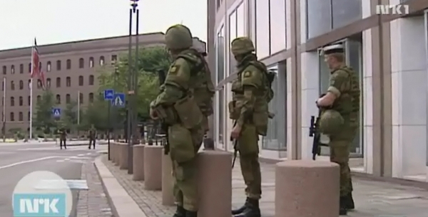 TV-Bilder: Einsatzkräfte in Oslo, Norwegen, NRK1, über dts Nachrichtenagentur