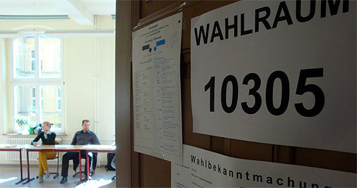 Wahllokal bei der Bundestagswahl 2009, dts Nachrichtenagentur