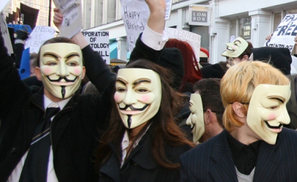 Anonymous-Aktivisten, Paul Williams, Lizenz: dts-news.de/cc-by