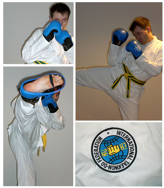 ITF-Taekwondo (Halbkontakt) mit Fuss- und Handschutz