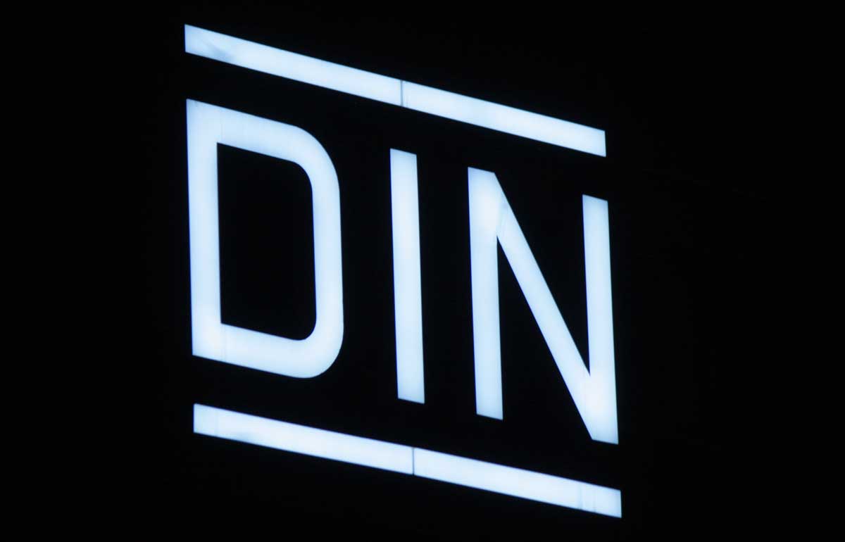 DIN Logo in Berlin 