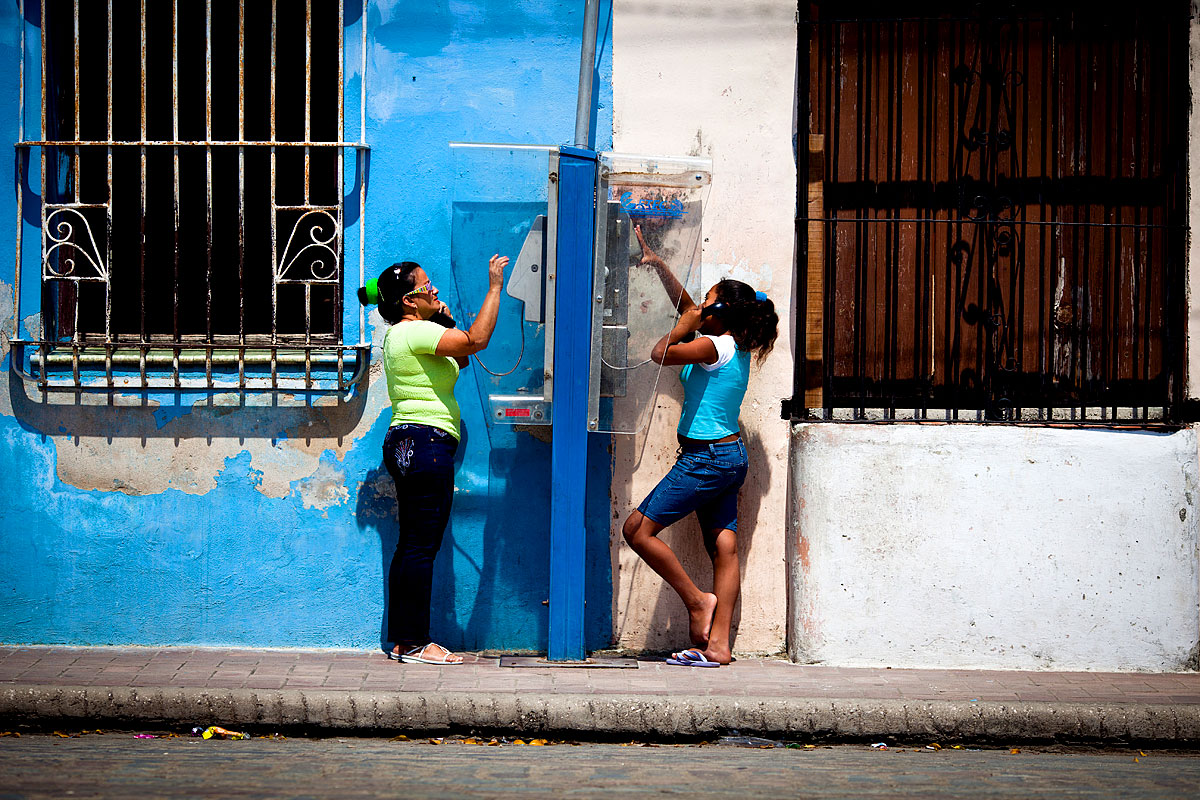 öffentliche Münzfernsprecher - Camaguey, Kuba