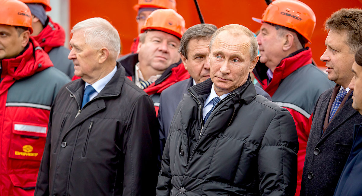 Wladimir Putin in Novosibirsk