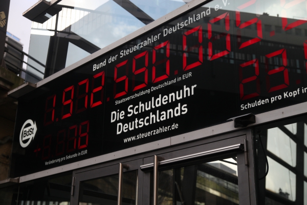 Schuldenuhr, über dts Nachrichtenagentur