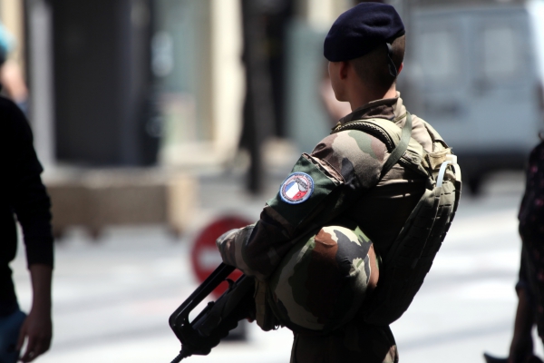 Französischer Soldat in Nizza, über dts Nachrichtenagentur