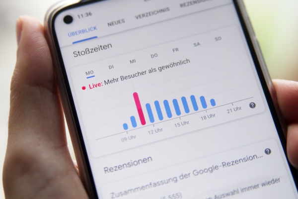 Google-Bewegungsdaten für Kaufhof in Frankfurt am 14.12.2020, über dts Nachrichtenagentur