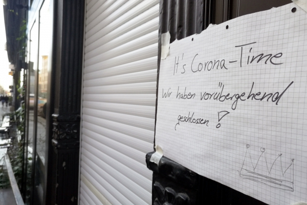 Wegen Coronakrise geschlossener Laden, über dts Nachrichtenagentur