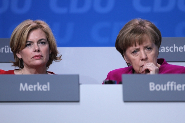 Julia Klöckner und Angela Merkel, über dts Nachrichtenagentur