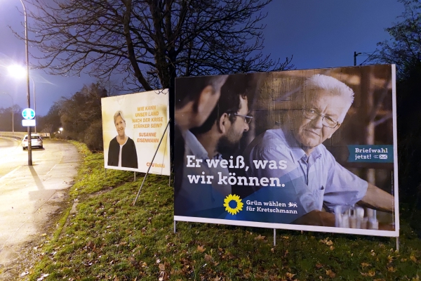 Wahlplakate zur Landtagswahl in Baden-Württemberg 2021, über dts Nachrichtenagentur