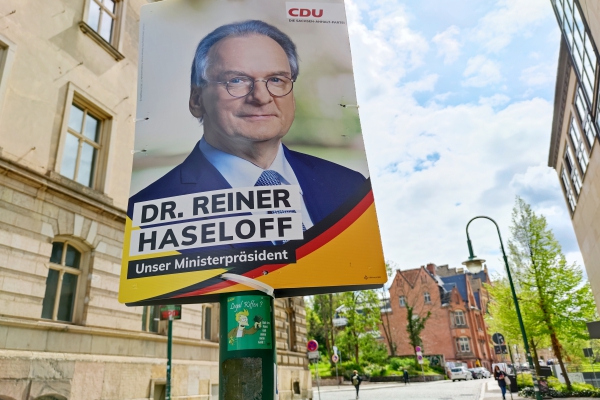 Wahlplakat zur Landtagswahl in Sachsen-Anhalt 2021, über dts Nachrichtenagentur