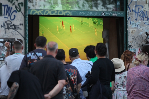 Public Viewing bei der Fußball-EM 2021, über dts Nachrichtenagentur