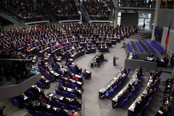 Das war schon eng: Konstituierende Sitzung des Bundestages am 24.10.2017, über dts Nachrichtenagentur