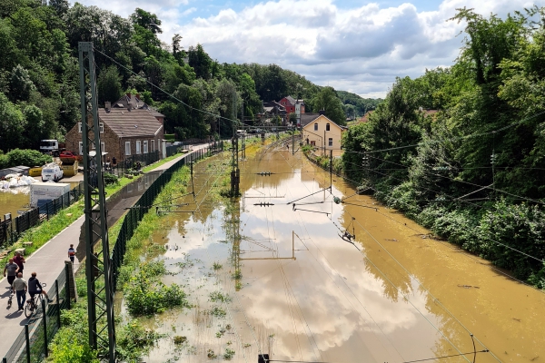 Hochwasser an der Ruhr am 15.07.2021, Feuerwehr Bochum,  Text: über dts Nachrichtenagentur