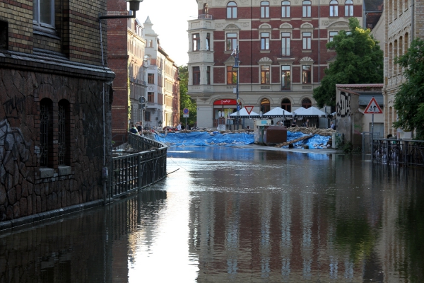 Hochwasser 2013 in Halle (Saale), über dts Nachrichtenagentur