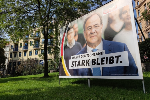 CDU-Wahlplakat mit Armin Laschet, über dts Nachrichtenagentur