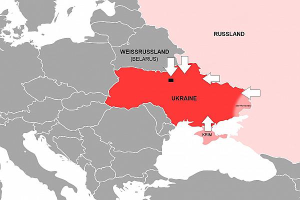 Russische Invasion in der Ukraine, über dts Nachrichtenagentur