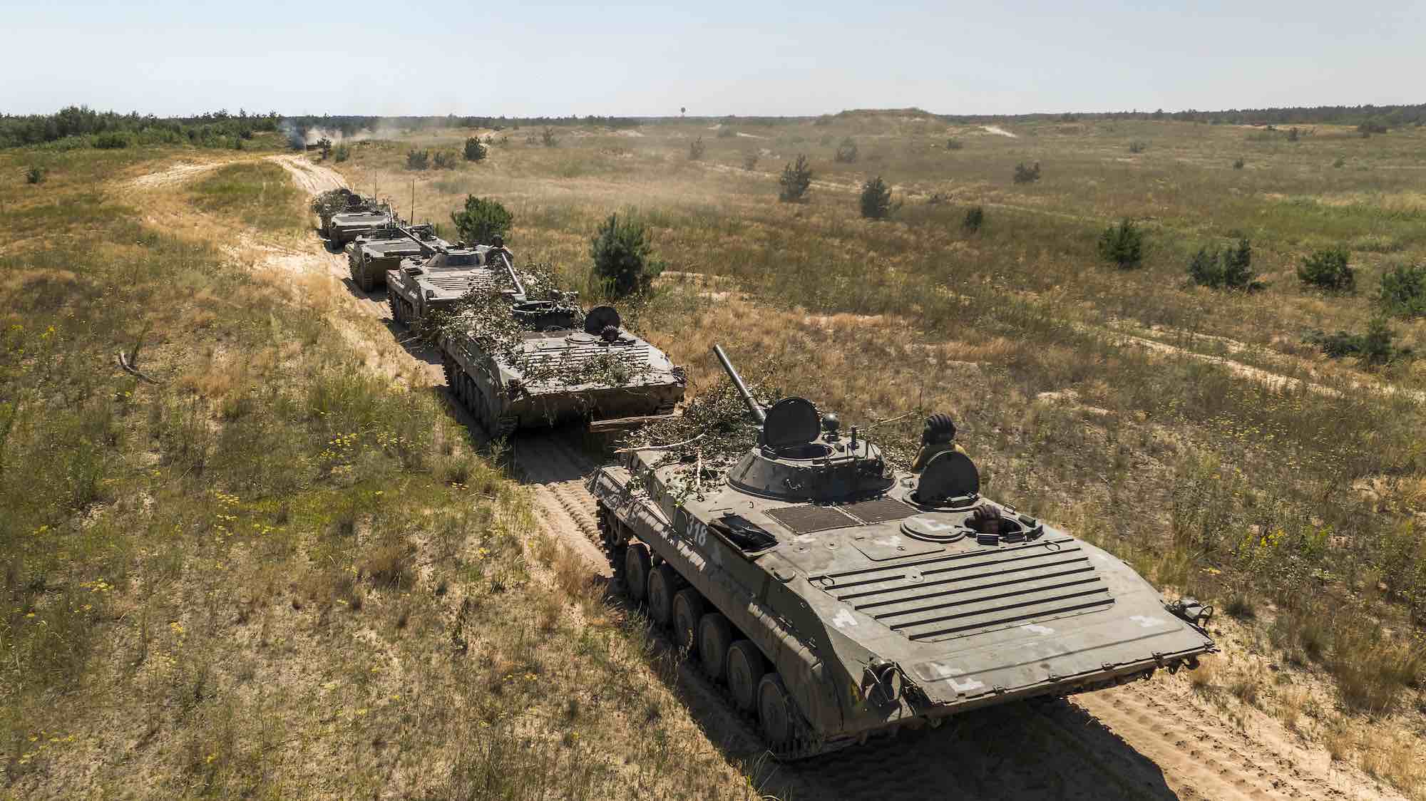 Übung der ukrainischen Streitkräfte 