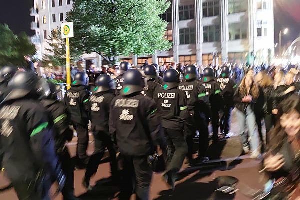 Polizei am 1. Mai 2022 in Berlin, über dts Nachrichtenagentur