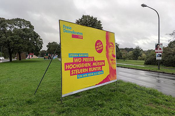 FDP-Wahlplakat zur Landtagswahl Niedersachsen 2022, über dts Nachrichtenagentur