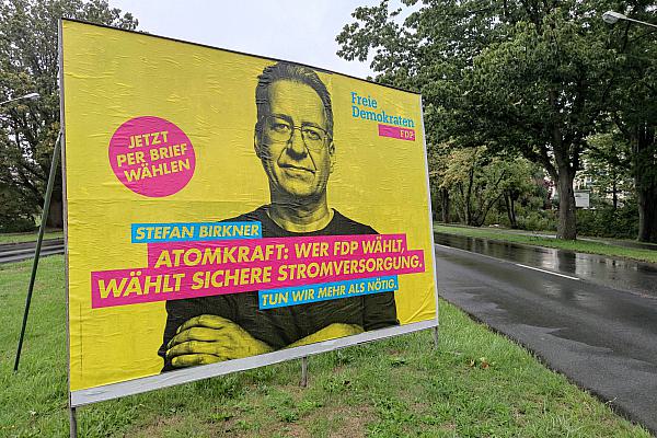 FDP-Wahlplakat zur Landtagswahl Niedersachsen 2022, über dts Nachrichtenagentur