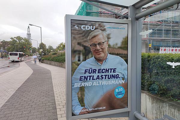 CDU-Wahlplakat zur Landtagswahl Niedersachsen 2022, über dts Nachrichtenagentur