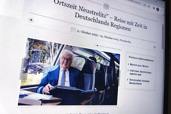 So veröffentlichte das Bundespräsidialamt das Steinmeier-Foto, über dts Nachrichtenagentur