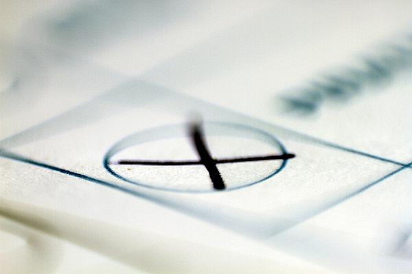 Kreuz auf Stimmzettel, über dts Nachrichtenagentur