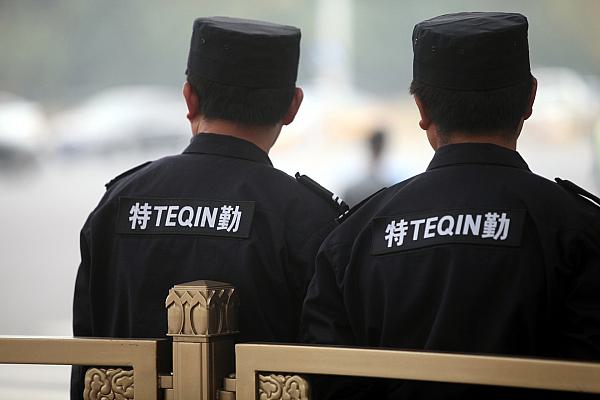Sicherheitskräfte in Peking, über dts Nachrichtenagentur