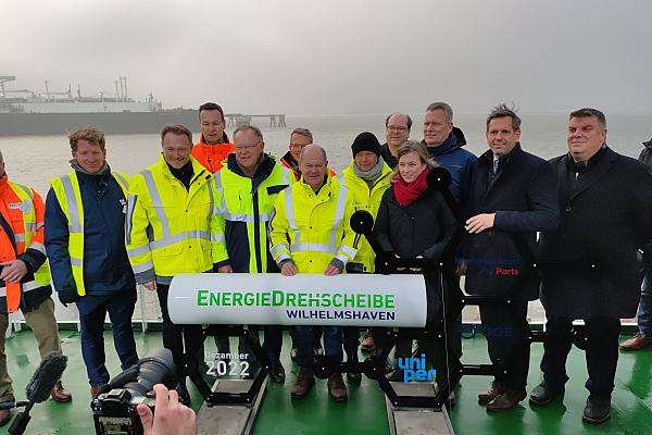 Einweihung des LNG-Terminals in Wilhelmshaven am 17.12.2022, über dts Nachrichtenagentur