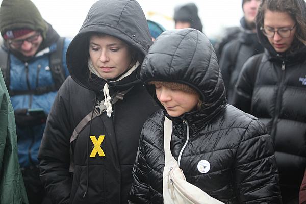 Luisa Neubauer und Greta Thunberg bei Demo bei Lützerath am 14.01.2023, über dts Nachrichtenagentur