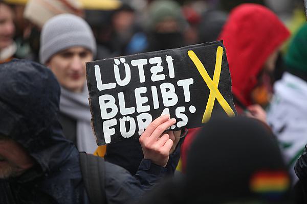 Demo bei Lützerath am 14.01.2023, über dts Nachrichtenagentur