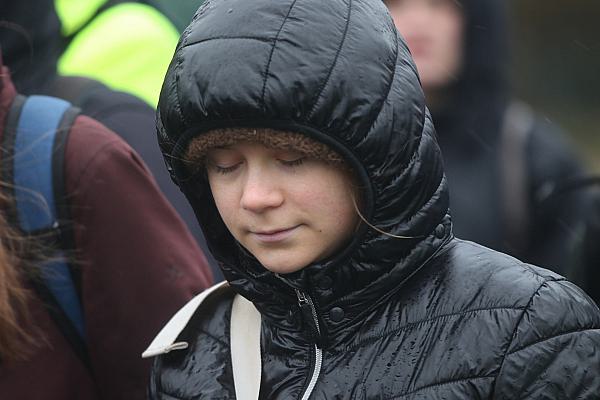 Greta Thunberg bei Demo bei Lützerath am 14.01.2023, über dts Nachrichtenagentur