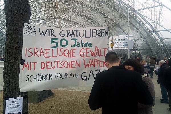 Anti-Israel-Protest vor der Leipziger Buchmesse, über dts Nachrichtenagentur