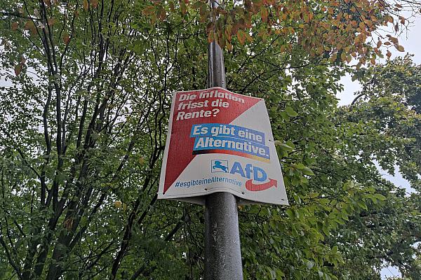 AfD-Wahlplakat zur Landtagswahl Niedersachsen 2022, über dts Nachrichtenagentur
